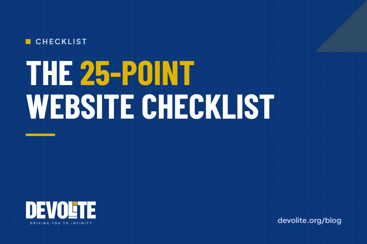 Blog small business website checklist