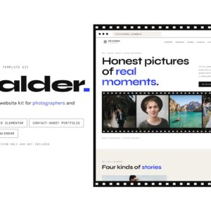 Calder – Photographer Portfolio Website Template