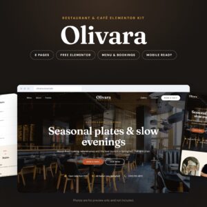 Olivara – Restaurant & Café Website Template