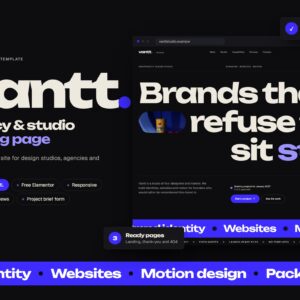 Vantt – Creative Agency Landing Page Template