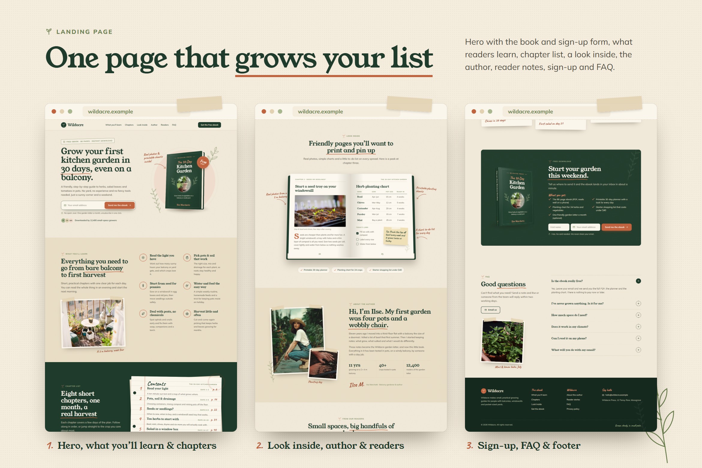 Wildacre – Ebook Landing Page Template - Image 2