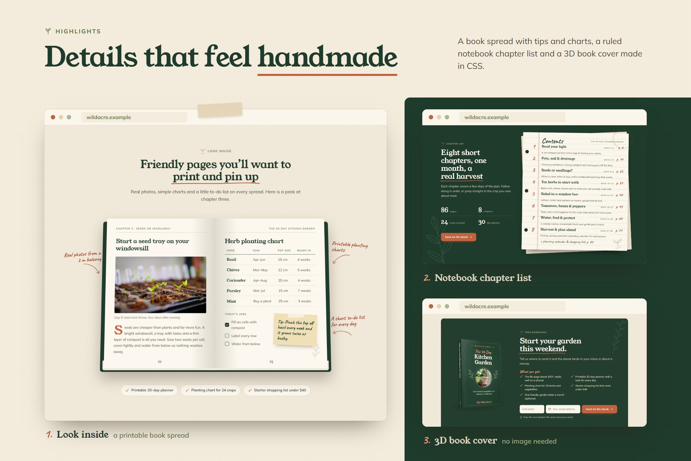 Wildacre – Ebook Landing Page Template - Image 3